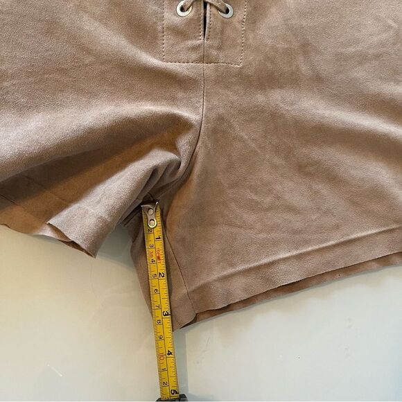 Rag and Bone Women's Tan Suede Lace-Up Shorts Size 28 Boho Lux - Picture 4 of 10